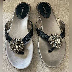 Calvin Klein leather sandals